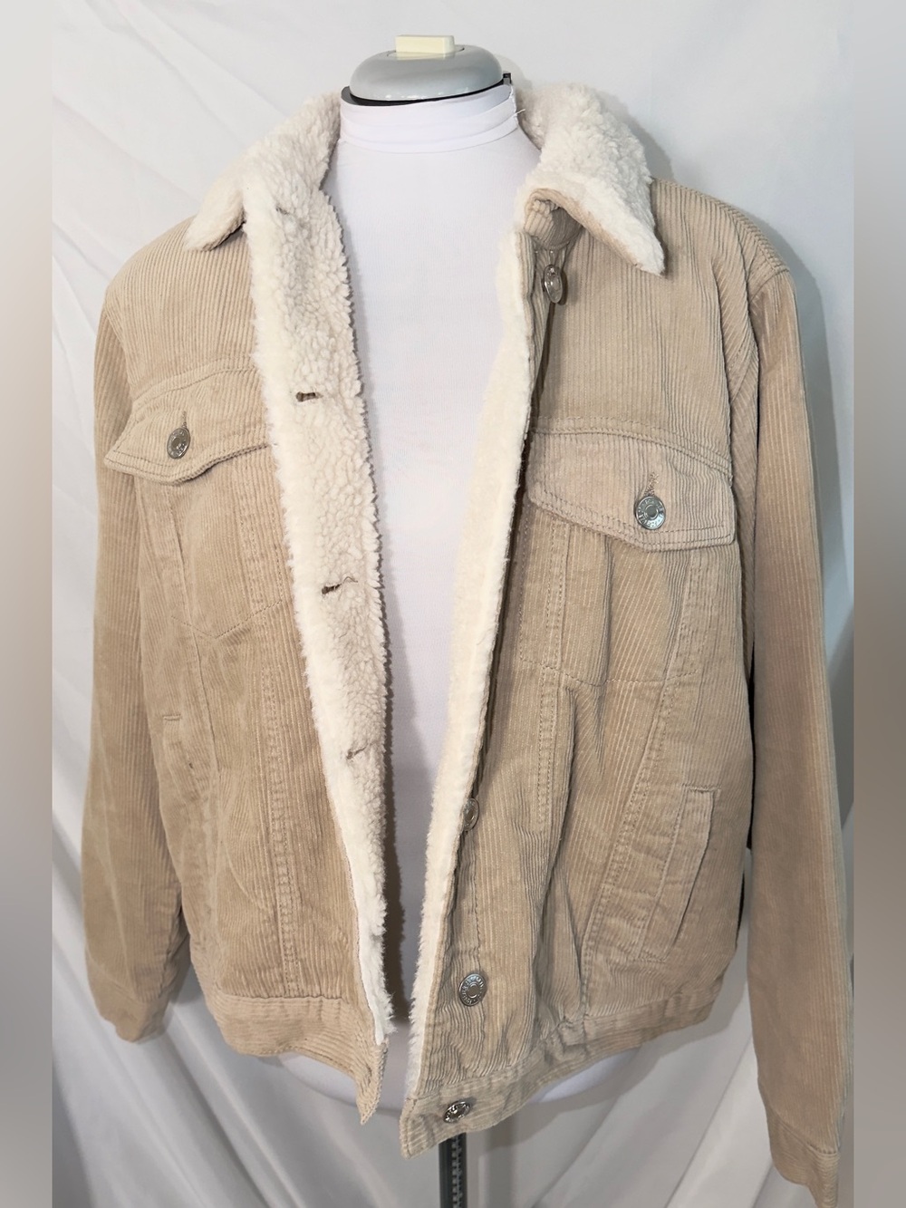 Forever 21 corduroy sherpa-lined trucker jacket